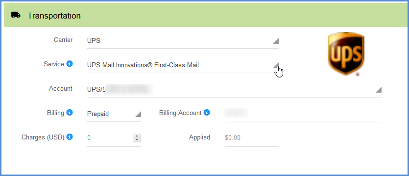Select the Mail Innovations Service