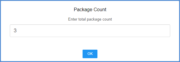 Package Count prompt