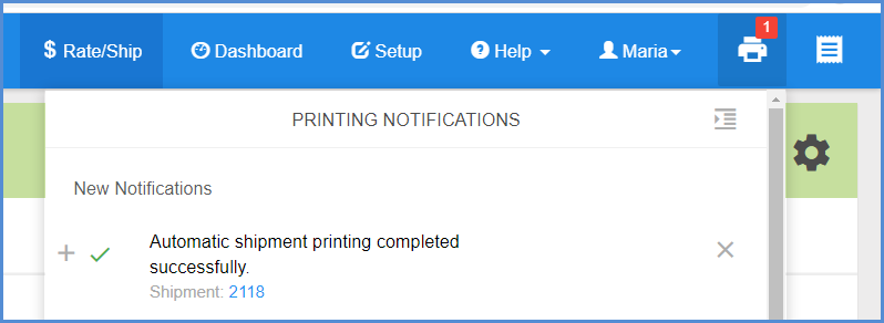 Click Printer icon